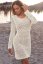 Biele plážové šaty Estella - Velikost: S