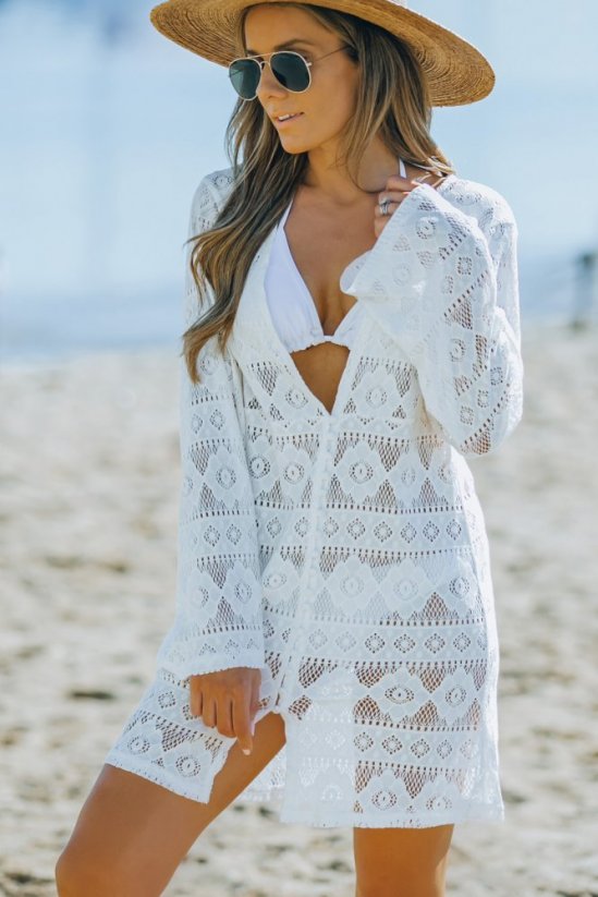 Biele plážové šaty Maren