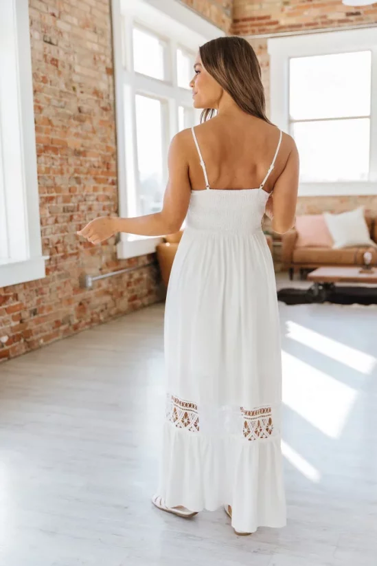 Bílé dlouhé šaty Miranda