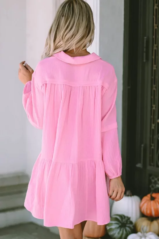 Růžové šaty Louise