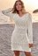 Biele plážové šaty Estella - Velikost: M